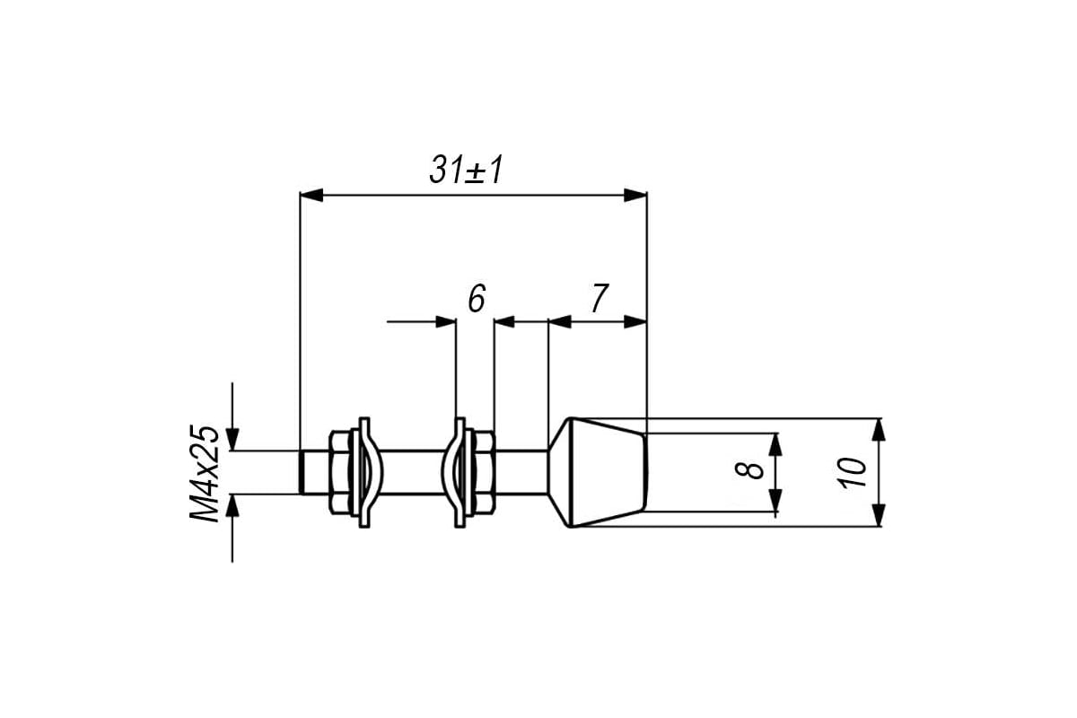 Прижим механический вертикальный KUKAMET B211-0