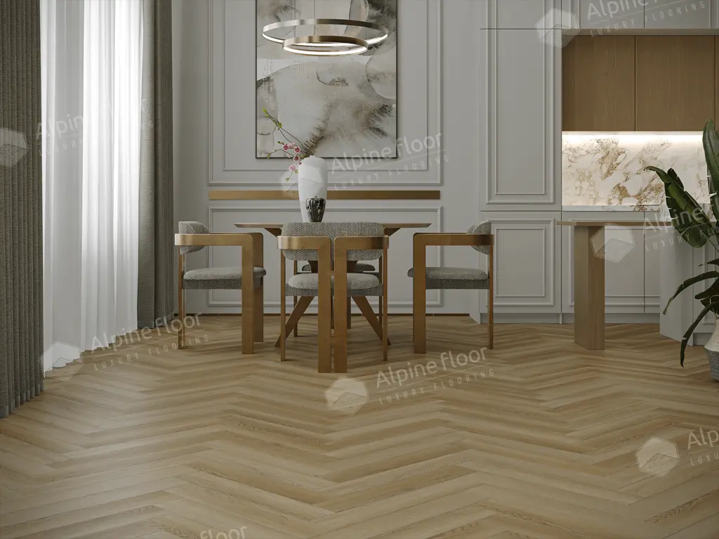 Виниловый ламинат Alpine Floor Parquet LVT Дуб Поллукс 590x118x2.5 мм, ECO-16-28