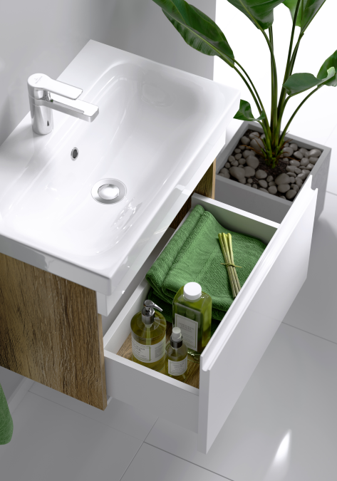 Мебель для ванной Aqwella Smart 60 см дуб балтийский