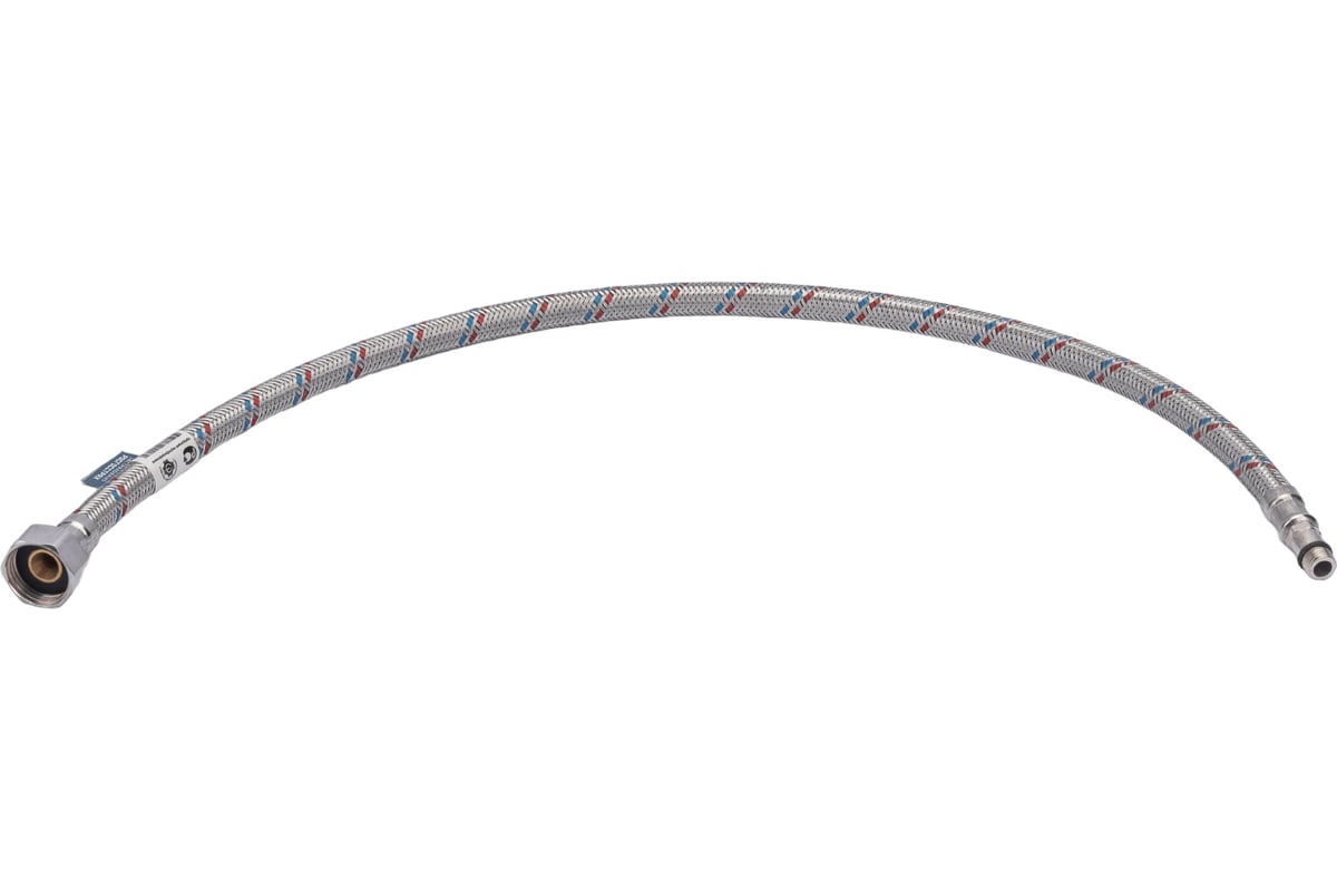 Подводка для смесителей СТМ сталь 1/2xM10x60 см., короткий штуцер CWFSS060
