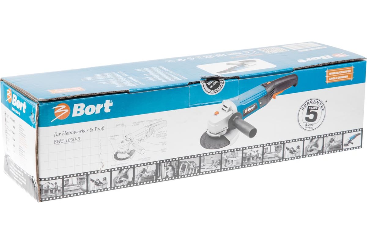 Угловая шлифовальная машина Bort BWS-1000-R 98296631