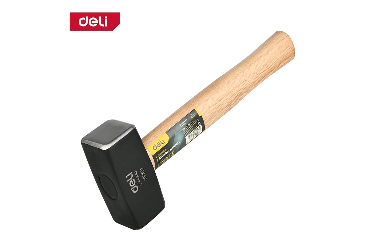 Кувалда Deli DL448010 1000 гр, деревянная рукоять 167397