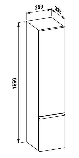 Тумба с раковиной Laufen Pro S 55 см графит 1 ящик