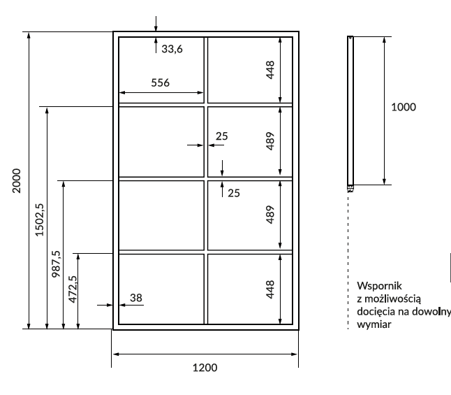 Душевая перегородка Excellent Fabrika 120x200 см