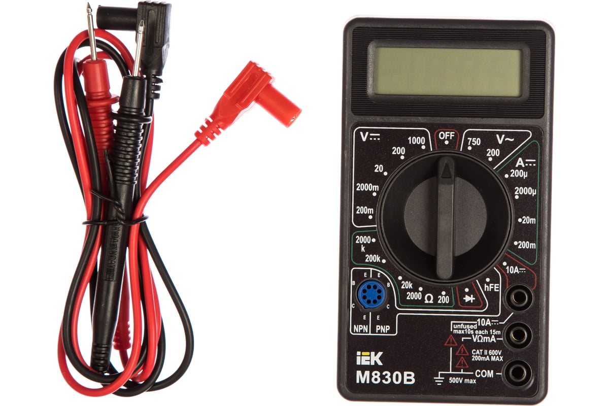 Цифровой мультиметр IEK Universal M830B 6073763 TMD-2B-830