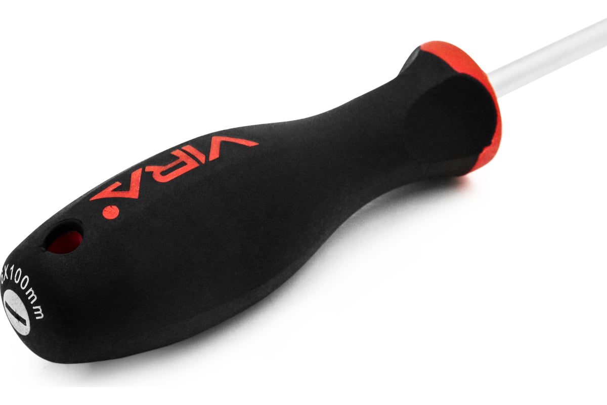 Отвертка RAGE by VIRA SL4x100 CR-V эргономичная двухкомпонентная ручка 391105