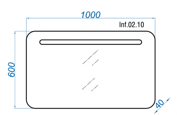 Зеркало Aqwella 5 stars Infinity 100 Inf.02.10