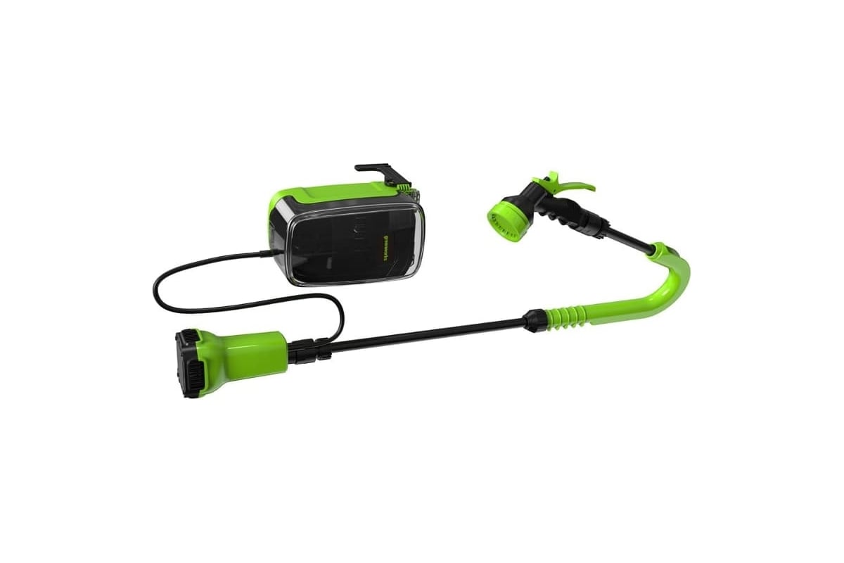 Аккумуляторный насос для полива из бочки GreenWorks 24V, без АКБ и ЗУ 3401007