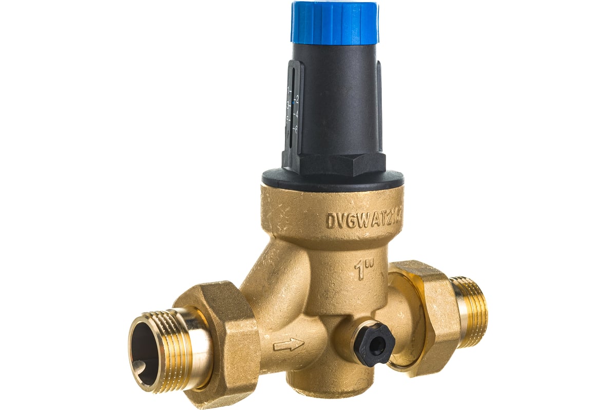 Редуктор давления Watts DRV 1" 1,5-6 бар, под аксиметрический манометр 1/4" 10015772