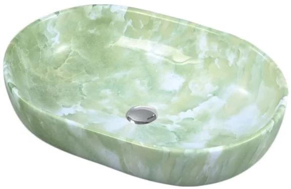 Раковина CeramaLux Stone Edition Mnc172 60 см зеленый