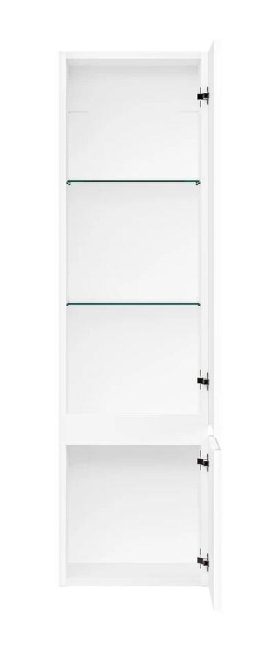 Шкаф пенал AQUAme S1 33 см белый глянец AQM9001WH