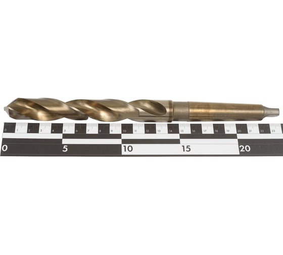 Сверло по металлу Профоснастка Эксперт 20 мм, КМ2, HSSE M35 Co5%, DIN 345, 118 градусов, пластиковый бокс №2512 30205512