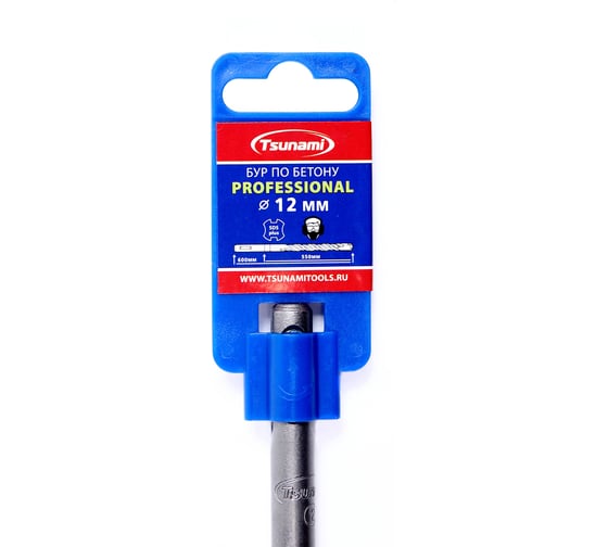 Бур по бетону SDS-plus Professional 12x600 мм Tsunami T10610200012600