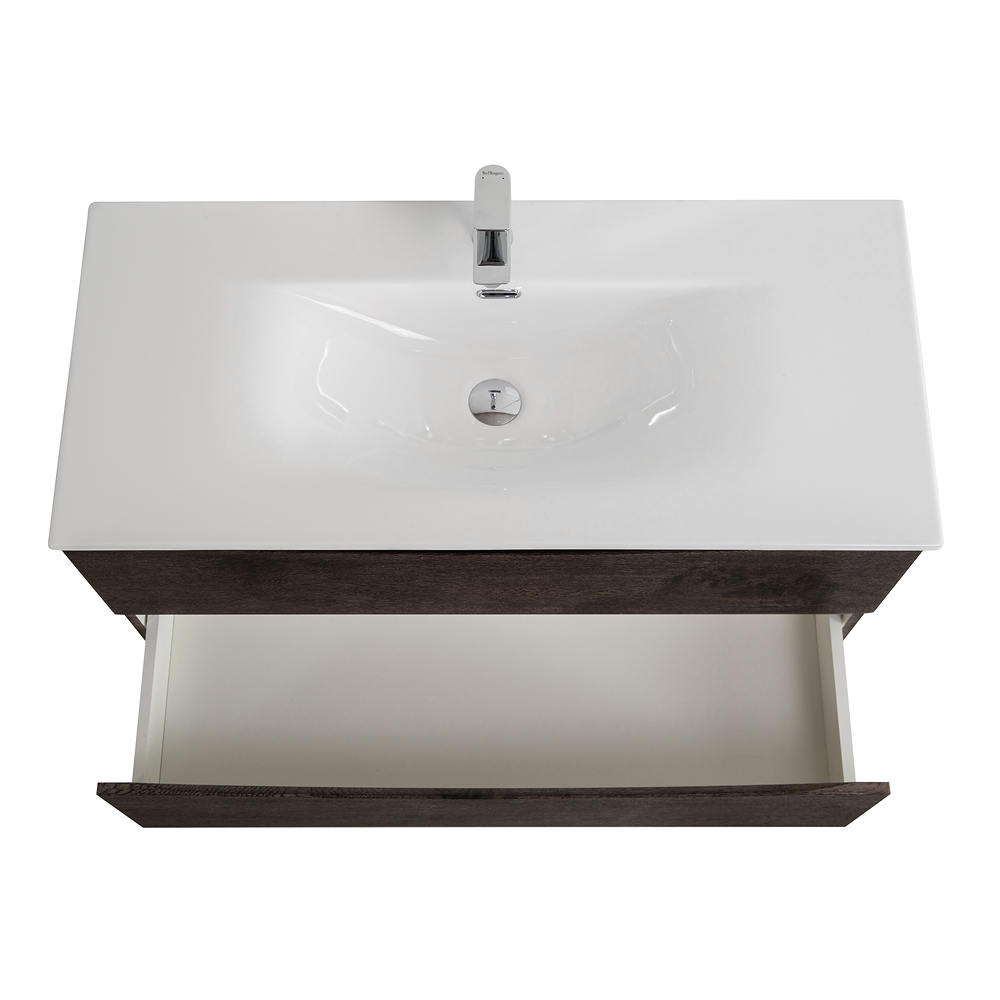 Мебель для ванной BelBagno Marino-Cer-N 100 см Rovere Nature Grigio