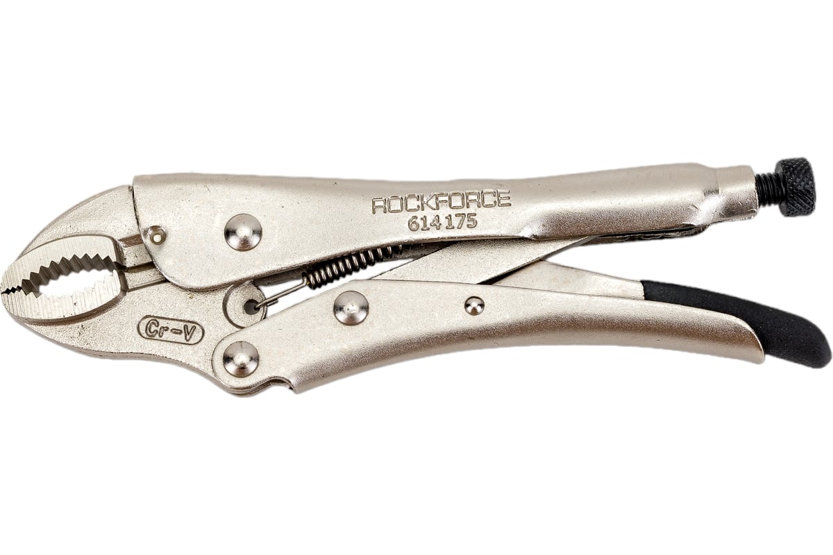 Зажим с фиксатором Rockforce 175мм 6/36 RF-614175(11848)