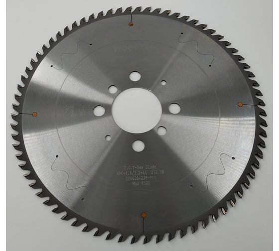 Пила дисковая для пильных центров 400x4.4/3.2x80 мм, Z72, трапеция Woodtec ВИ 337415