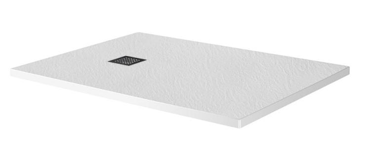 Поддон для душа BelBagno TRAY-MR-UNO-AH-160/90-35-W-NO 160x90 белый, накладка черный