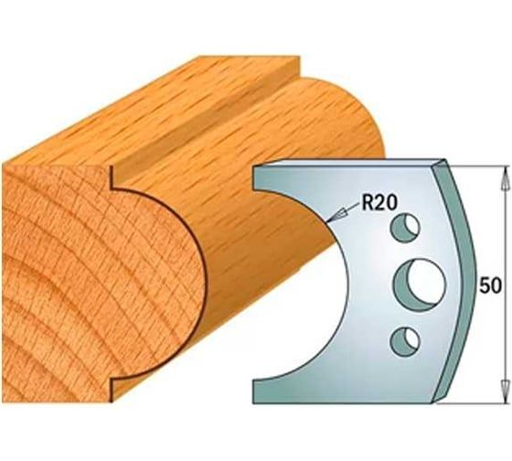 Нож профильный 50 мм для насадной фрезы 25 ROTIS 40069561