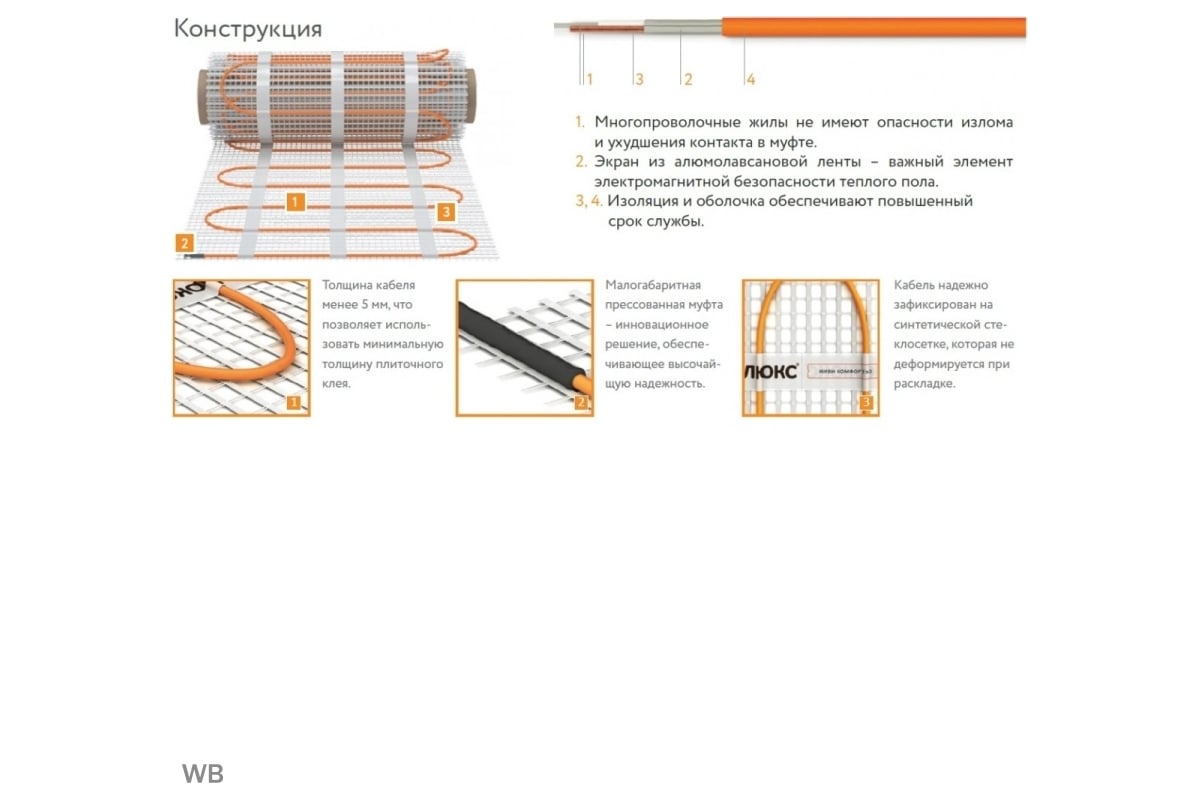 Комплект теплого пола Теплолюкс Tropix МНН 240-1,5