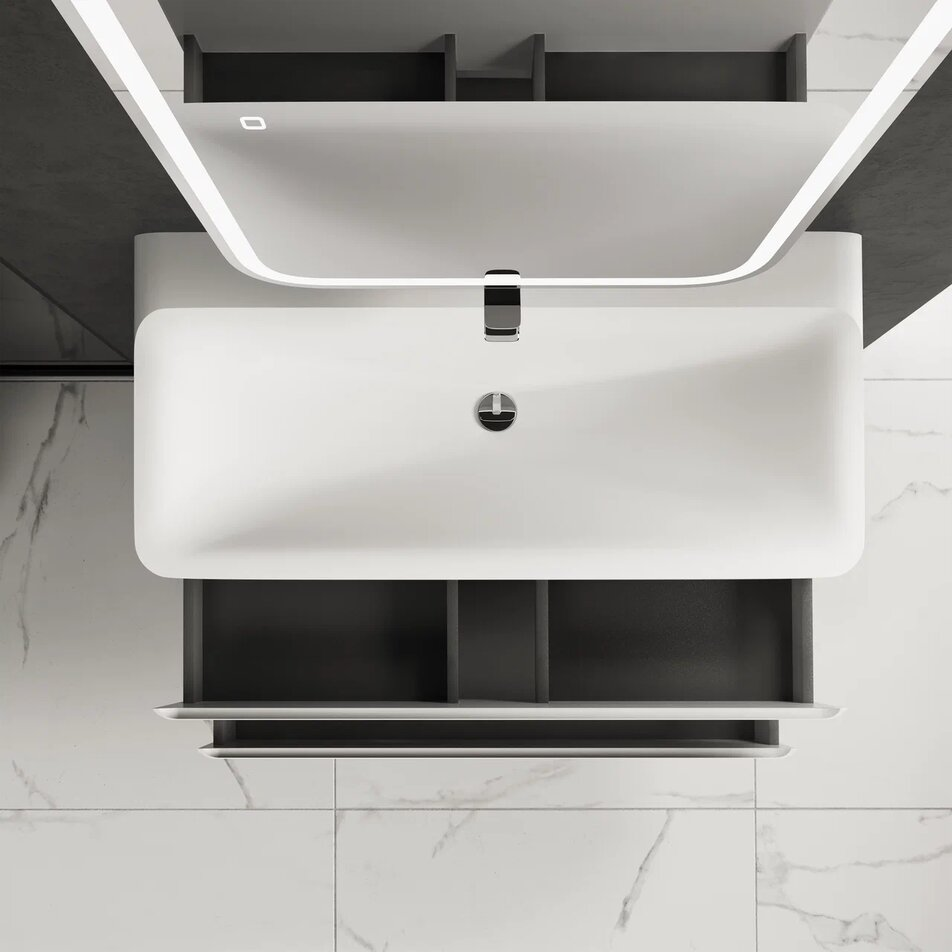 Тумба с раковиной AQUAme S4 100 см