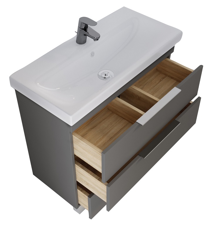 Тумба с раковиной 1MarKa Gaula 80 см