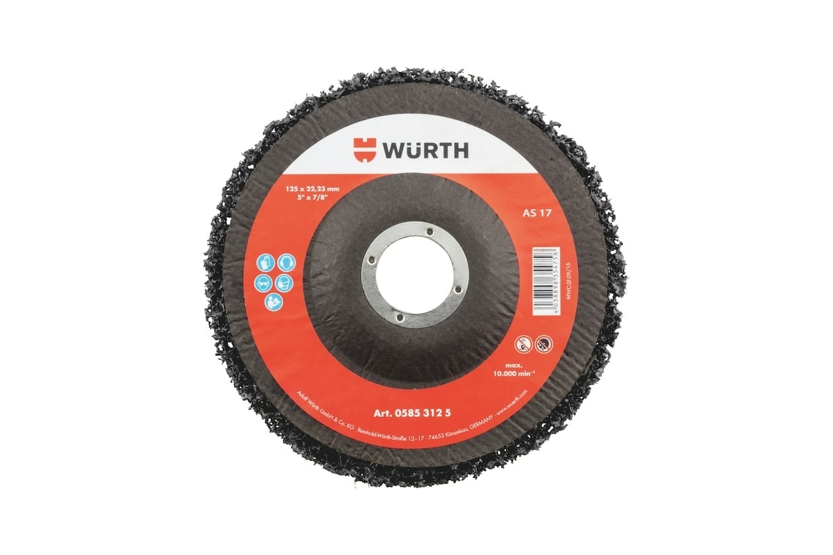 Диск шлифовальный нейлоновый для УШМ черный 125x13x22.2 мм Wurth 05853125 061 10