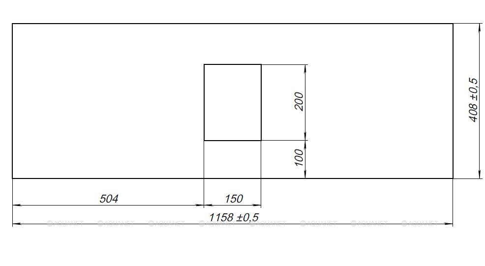 Столешница Allen Brau Priority 120 см graphite, 1.31012.G