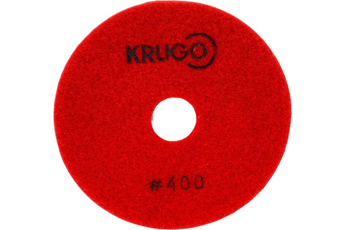 Алмазный гибкий шлифовальный круг (черепашка), 100 мм, Р400, мокрый KRUGO PPW040400