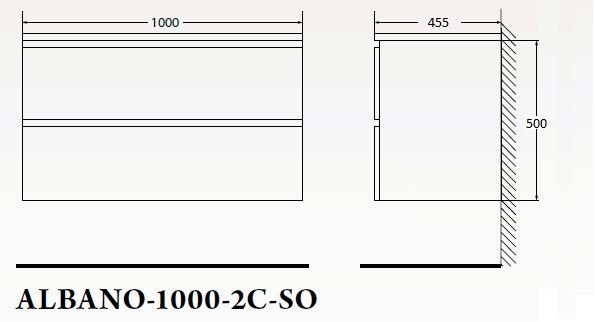 Тумба с раковиной BelBagno Albano 100 см Pino Scania