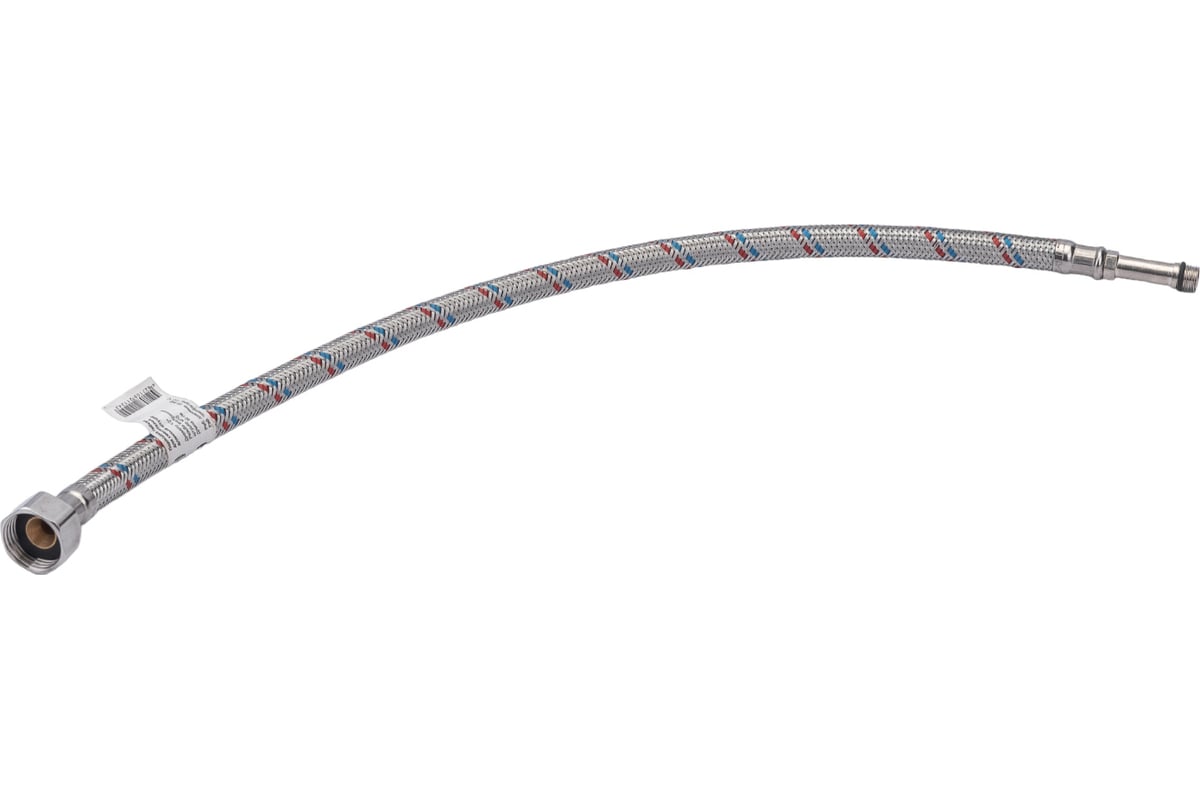 Подводка для смесителей СТМ сталь, 1/2xM10x50 см., длинный штуцер CWFLS050