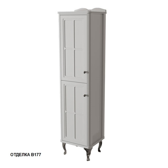 Шкаф пенал Caprigo Borgo 40 см 33450L-B177 bianco grigio