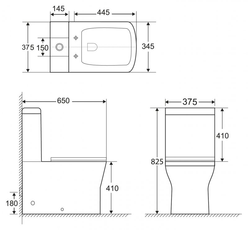 Чаша для унитаза BelBagno Romano BB248CPR-P