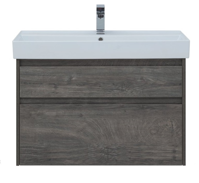 Тумба с раковиной Aquanet Nova Lite 90 см, 2 ящика