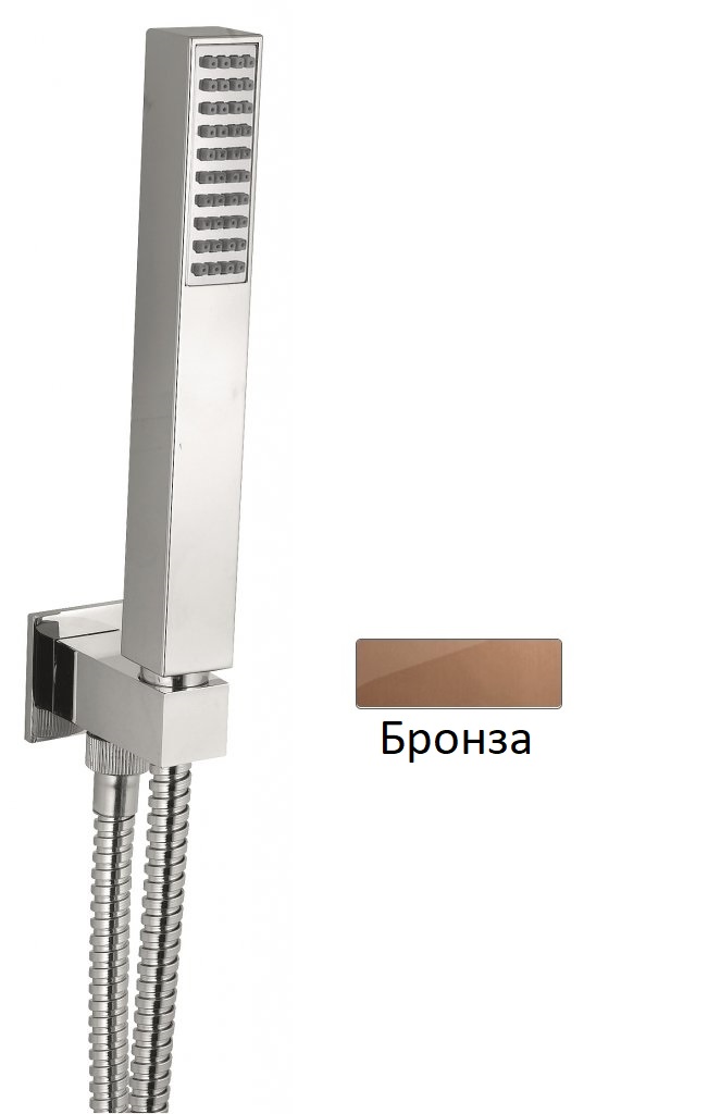 Ручной душ Cezares CZR-L-DEFA-02 со шлангом, бронза