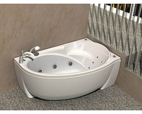 Акриловая ванна Aquatek Бетта 160х97 см R BET160-0000026 с фронтальной панелью