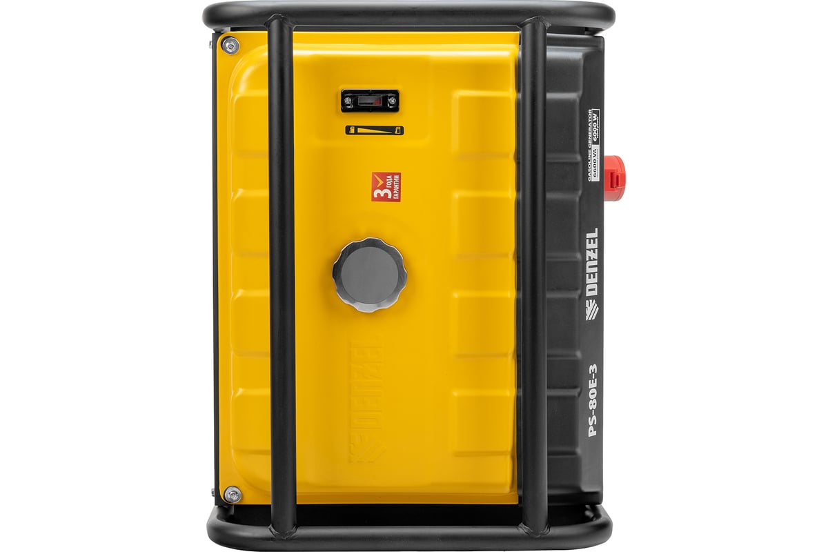 Генератор бензиновый Denzel PS 80 E-3, 6.6 кВт, 400 В, 25 л, электростартер 946954