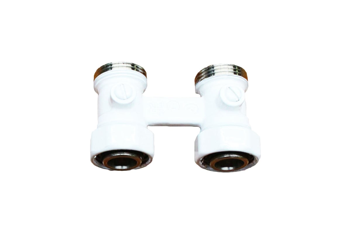 Узел нижний запорный прямой GUARDO Purmo 1/2"x3/4" MTB 127 RAL 9016 Белый
