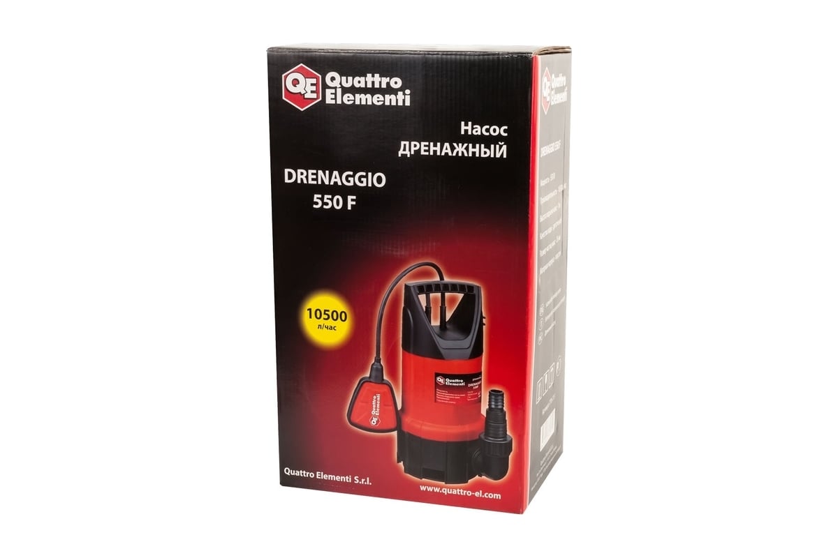 Дренажный насос Quattro Elementi Drenaggio 550 F 770-711