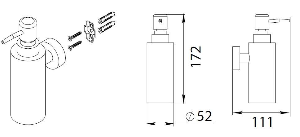 Дозатор жидкого мыла Fixsen Hotel FX-31012B