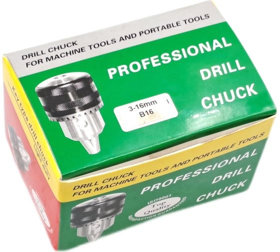 Патрон сверлильный ПС 16 3-16 мм, B16, с ключом, исп. r-11 кл.2 TORNERI 026349