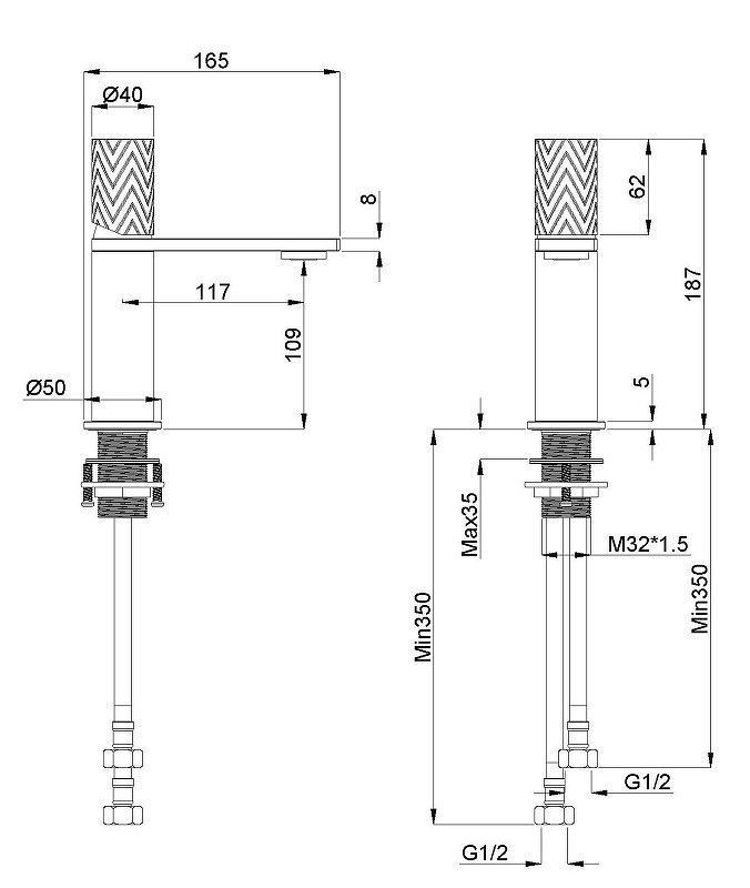 Смеситель для раковины Vincea Альто (Alto) VBF-6AL1CH хром
