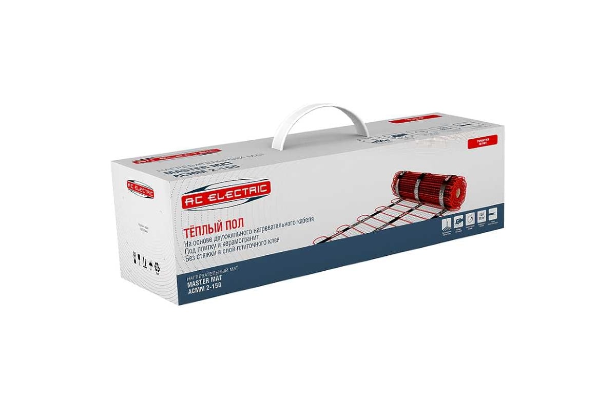 Нагревательный мат AC Electric ACMM 2-150-7 комплект теплого пола НС-1179162