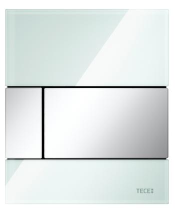 Кнопка смыва для писсуара TECE Square 9242805 стекло, мятный зеленый/хром глянцевый