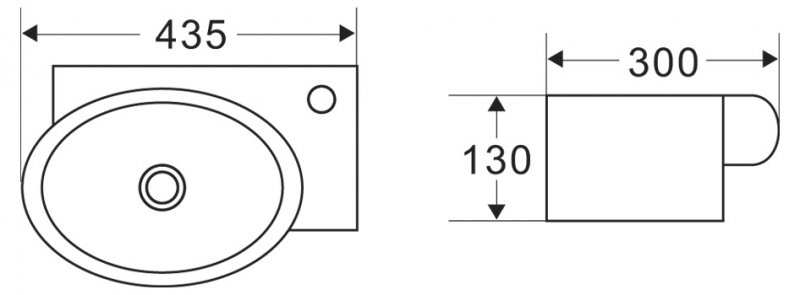 Раковина BelBagno BB1060 44 см