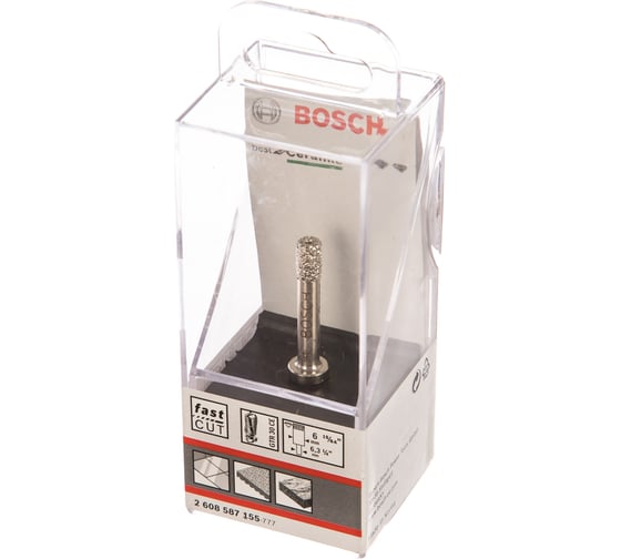 Коронка алмазная Best for Ceramic для фрезера GTR 30 CE Professional (6х35 мм; 6,3 мм) Bosch 2608587155