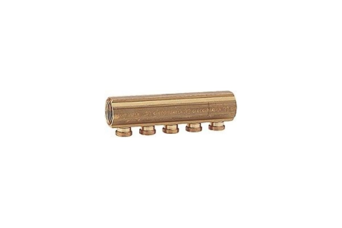 Распределительный коллектор Giacomini 3/4x18/3, латунный R551SY003