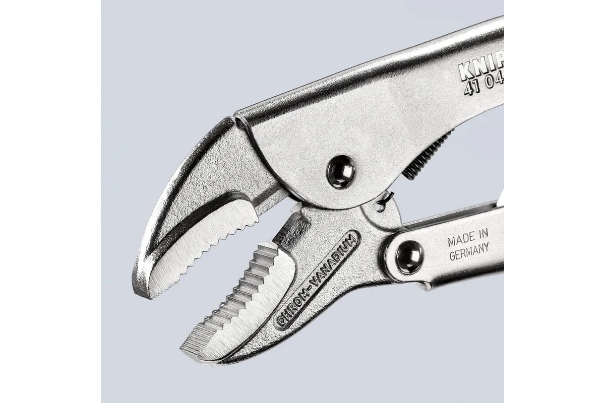 Ручной зажим Knipex круг 40 мм, квадрат 20 мм, под ключ 30 мм, штрихкод на ручках KN-4104250EAN