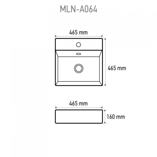 Раковина Melana MLN-A064 46.5 см