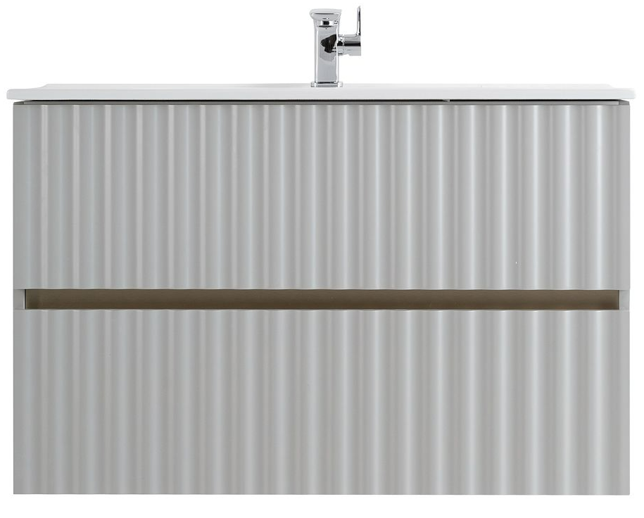 Мебель для ванной Art&Max Elegant 90 см, LED подсветка, светло-серый