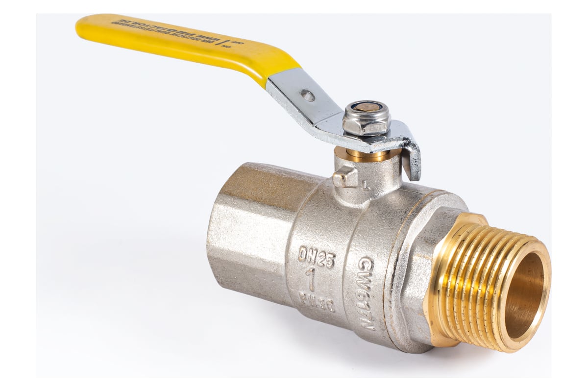 Шаровой кран для газа PROFACTOR PF GAS ручка рычаг, в/н 1 дюйм PF GBV 347